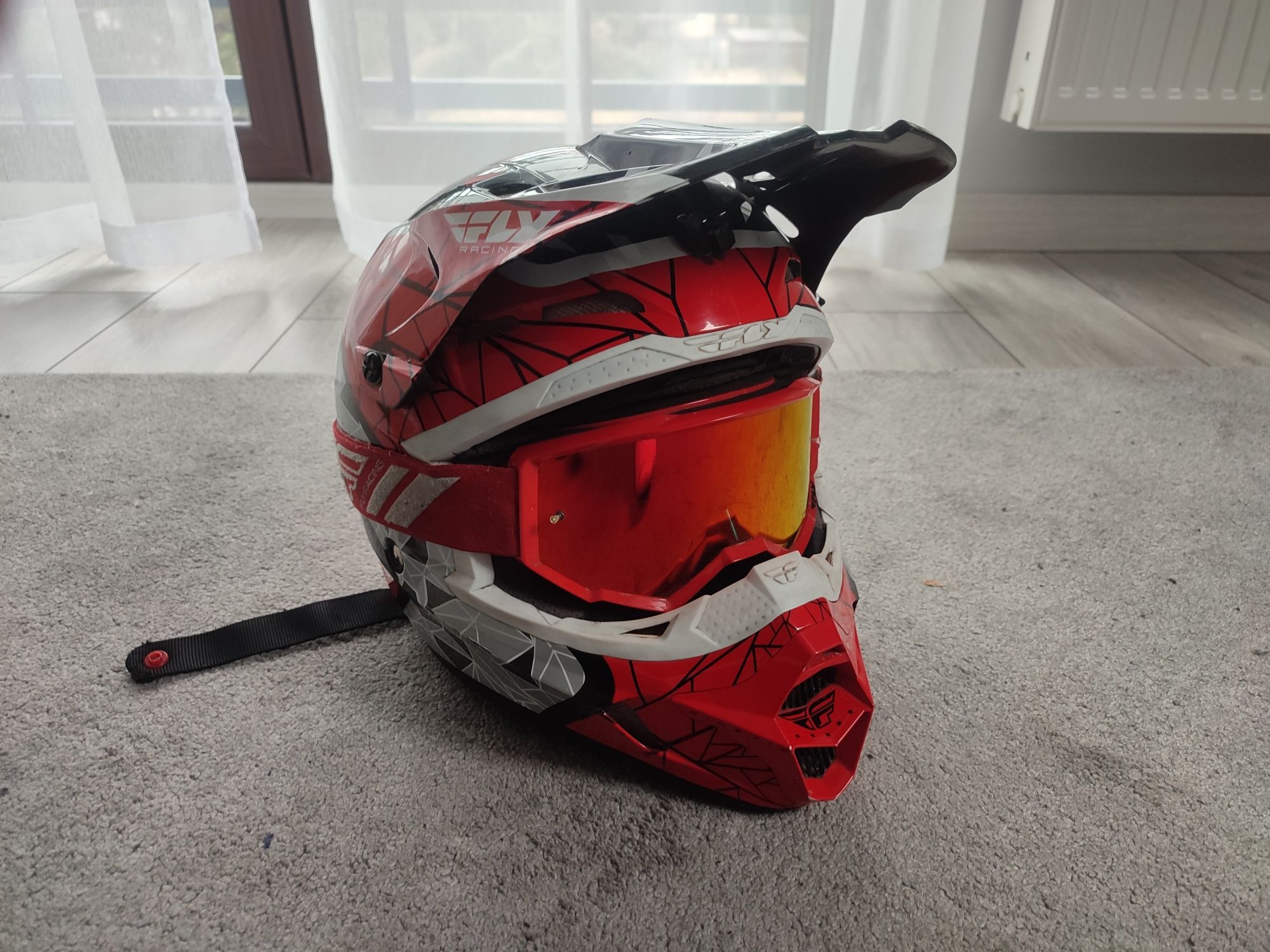 Kask Fly Racing Kinetic roz.M + gogle