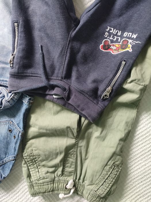 Conjunto de roupa menino (calças e calções) 2-3anos