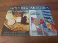 Coincards Andorra 2023 - 2€ em Carteira - Nações Unidas + Solstício