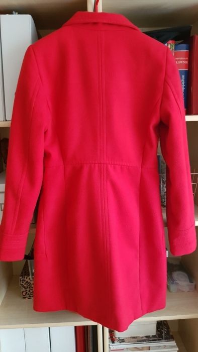 !OKAZJA! Czerwony płaszcz ZARA jak nowy