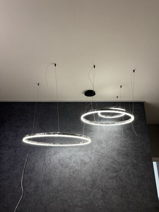 Сучасний круглий світлодіодний світильник, люстра 80, 60 та 40 см