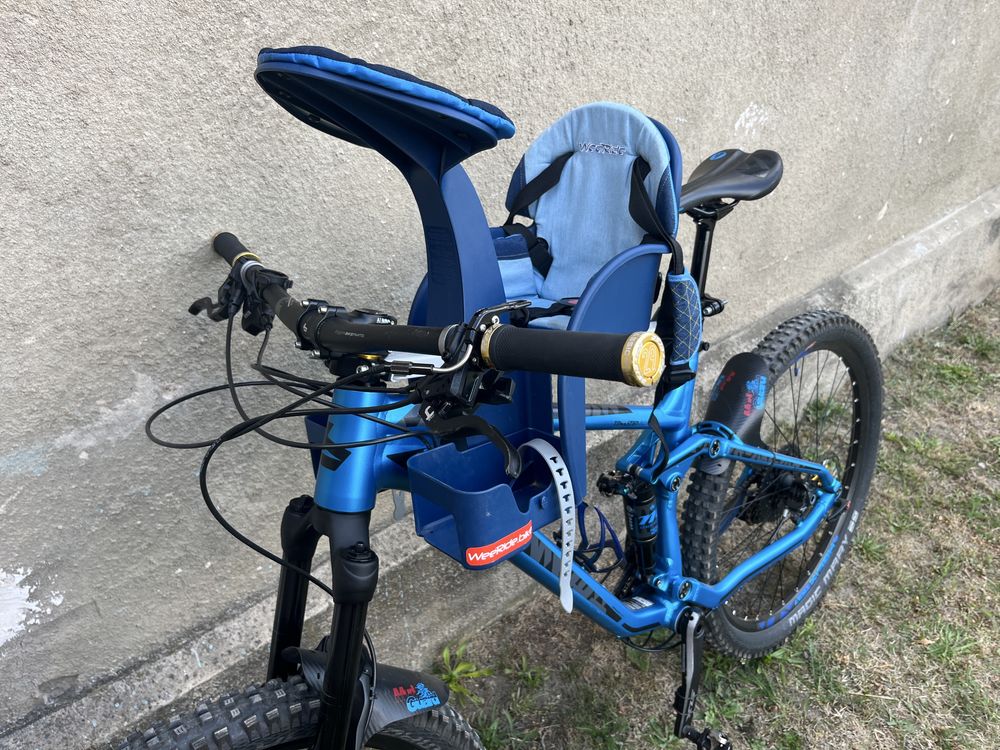 Fotelik rowerowy WEERIDE Safe Deluxe Niebieski
