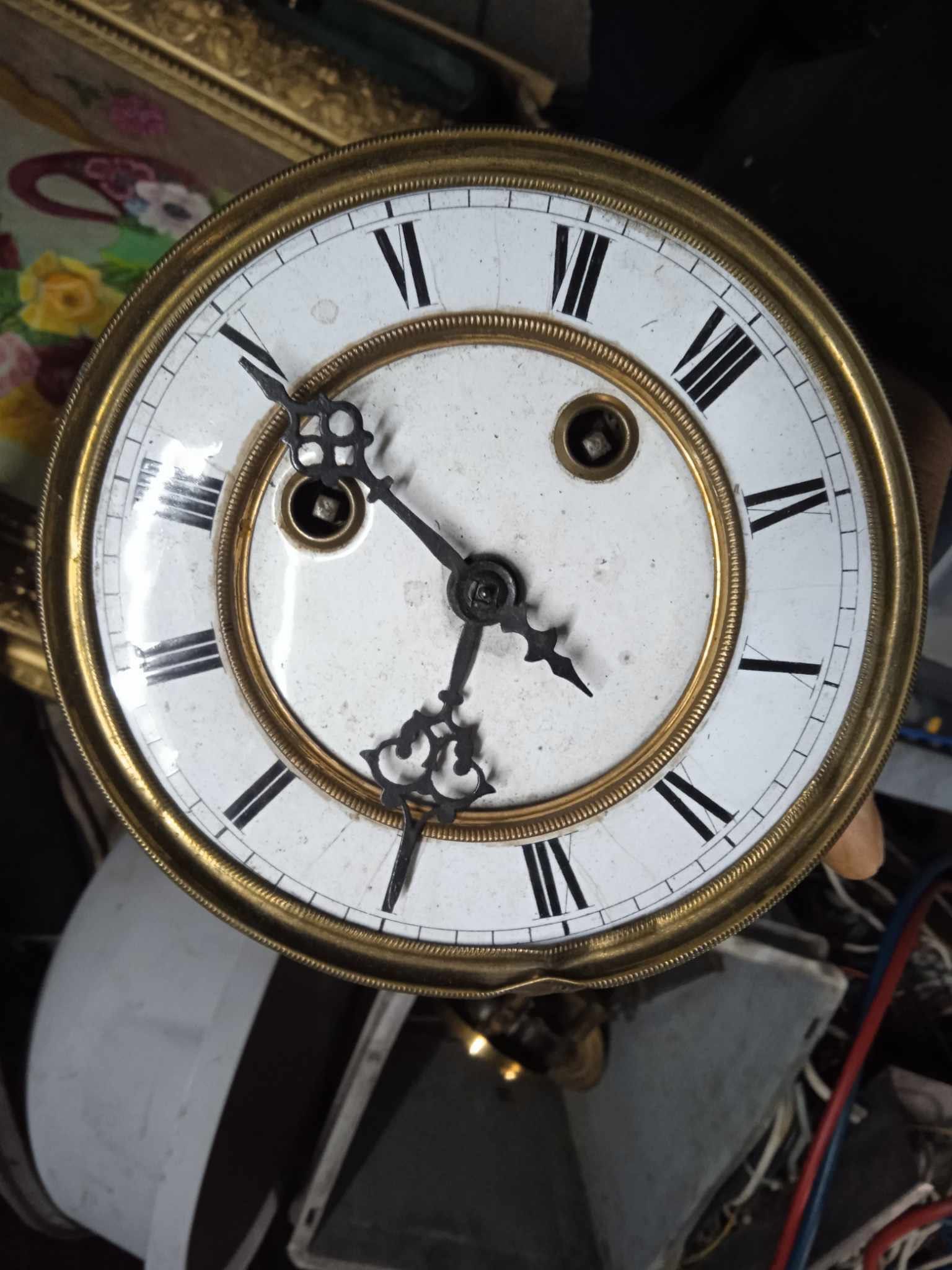 Mechanizm zegara Becker Junghans stary zegar wiszący