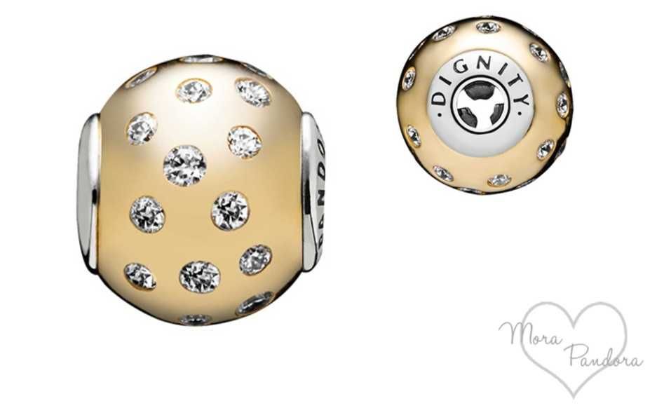 Pandora złoty charms 14 k , 585 dignity.