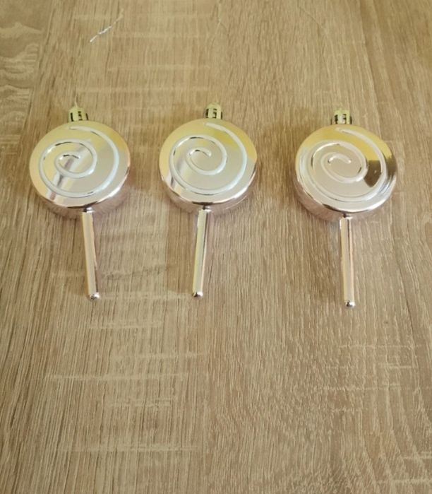 Bombki choinkowe lizaki  3 sztuki