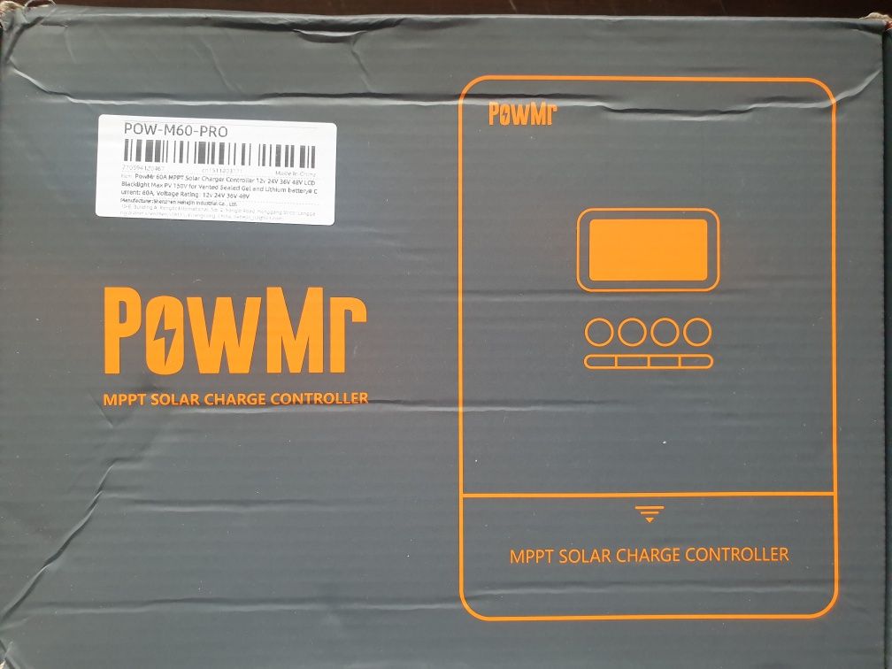 Контролер заряду сонячних батарей PowMr MPPT POW-M60-PRO