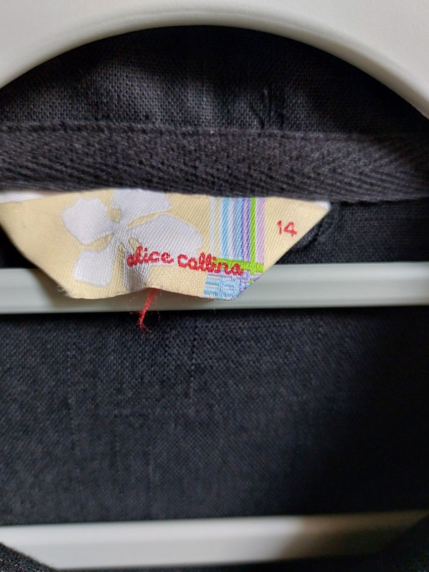 Kurtka bluza narzutka marynarka 40% len, roz. 14