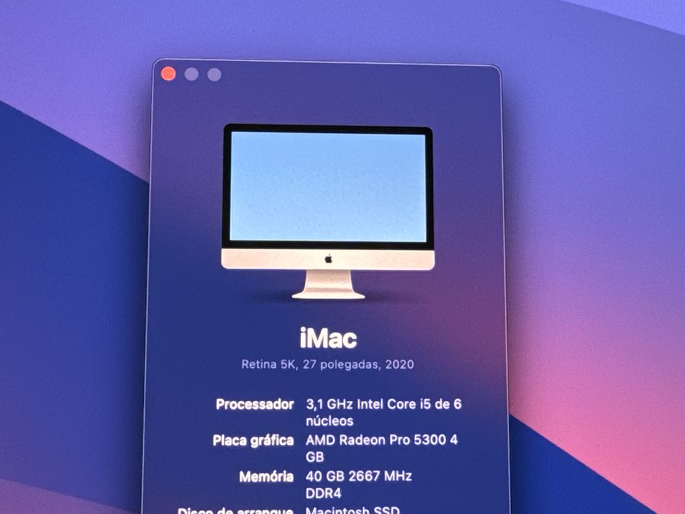 Imac 27p 5K retina