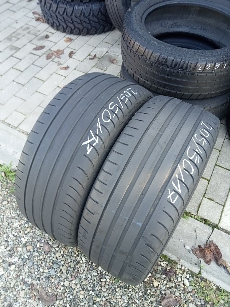 2x Opony Używane 205/50R17 Letnie Fulda