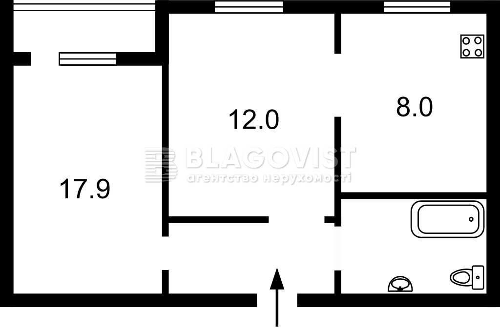 Продаётся 2к квартира улица Беретти 14 Деснянский район