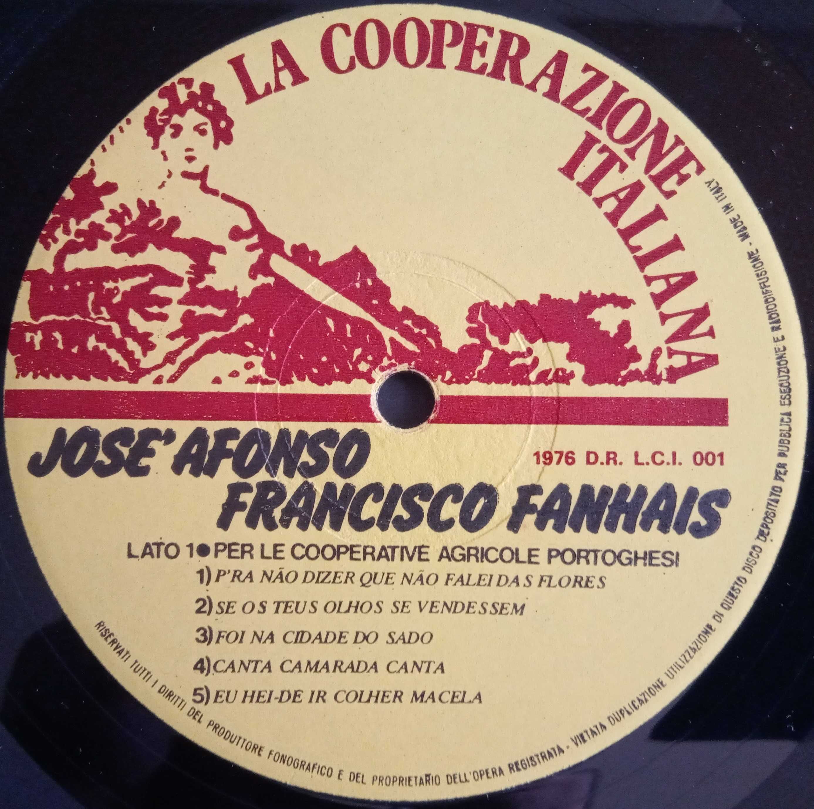 José Afonso, Francisco Fanhais	- - - - -		Per Le Cooperative ...  - LP