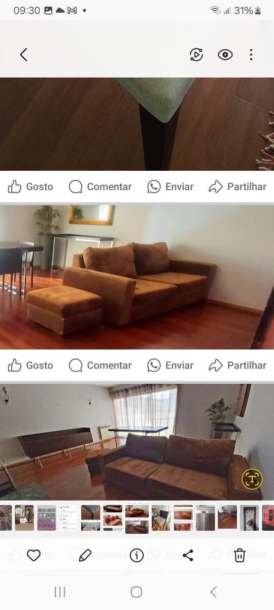 Sofá sala três lugares