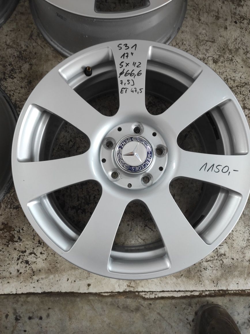 531 Felgi aluminiowe ORYGINAŁ MERCEDES R 17 5x112  Bardzo Ładne