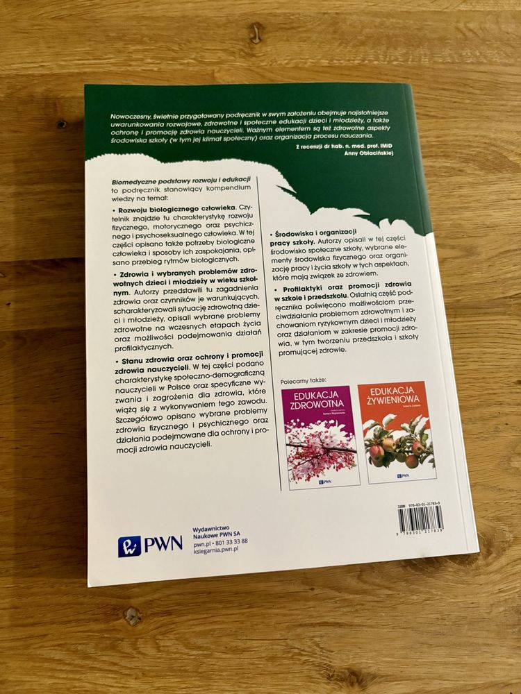 Książka Biomedyczne podstawy rozwoju i edukacji