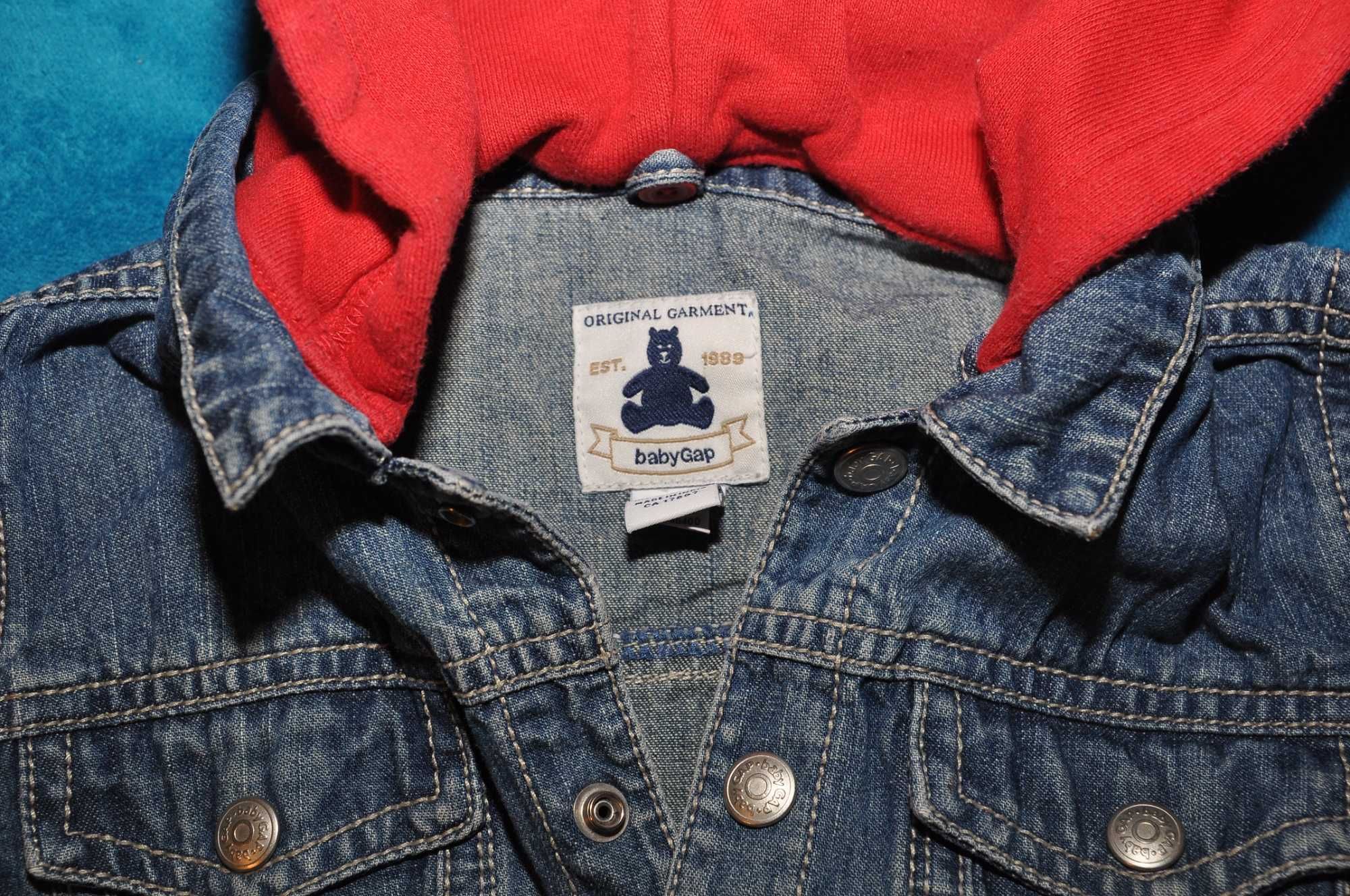 kurtka dzinsowa Baby Gap bluza kurtka dla dziecka