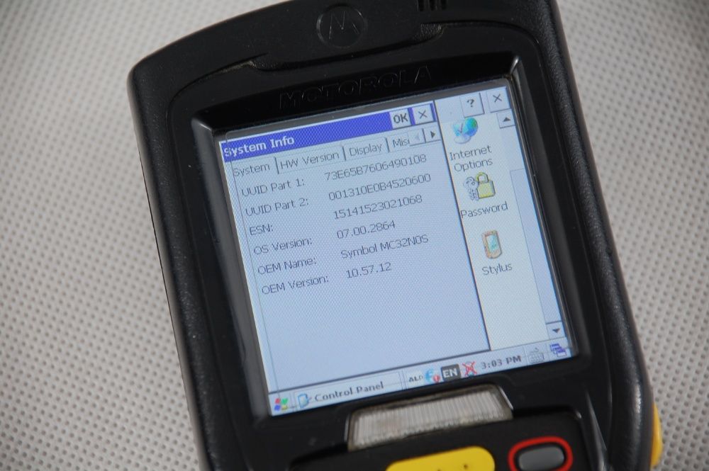 Motorola Zebra MC32N0 термінал збору даних сканер тзд CE7.0 1D
