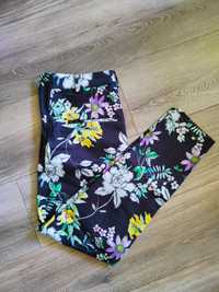 Eleganckie spodnie w kwiaty h&m