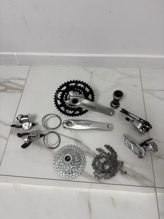 Grupa Shimano Deore XT 3x9 super stan Polecam Komplet