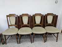 Drewniane krzesła antyczne stare w dobrym stanie