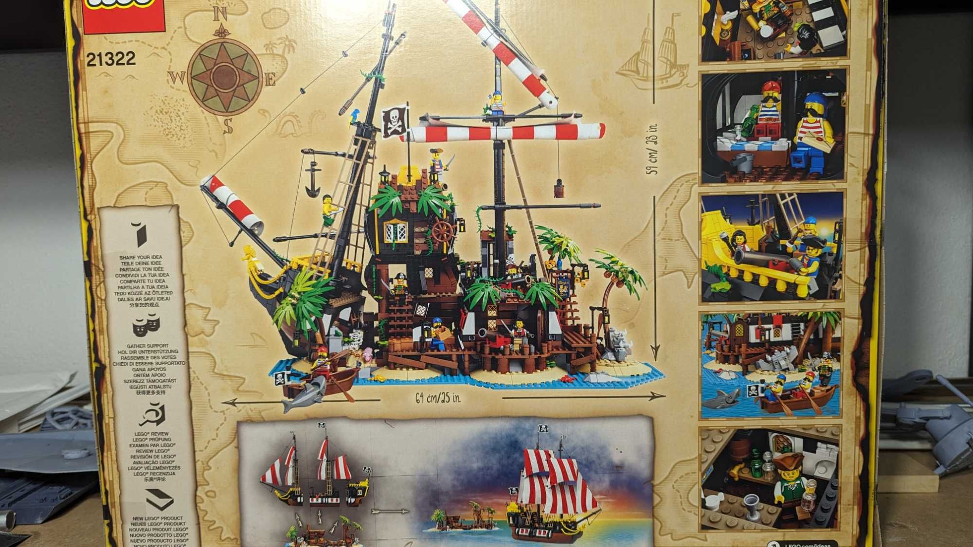 Lego 21322 IDEAS: Pirates of Barracuda Bay. Original, novo e selado.