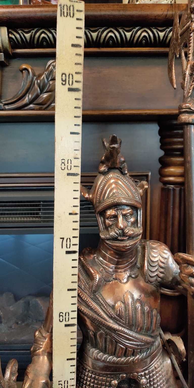 Статуя рыцаря литьё , покрытие медь