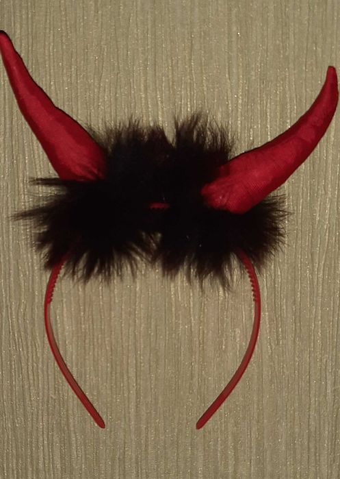 обруч ріжки для чортика, на хеллоуин
