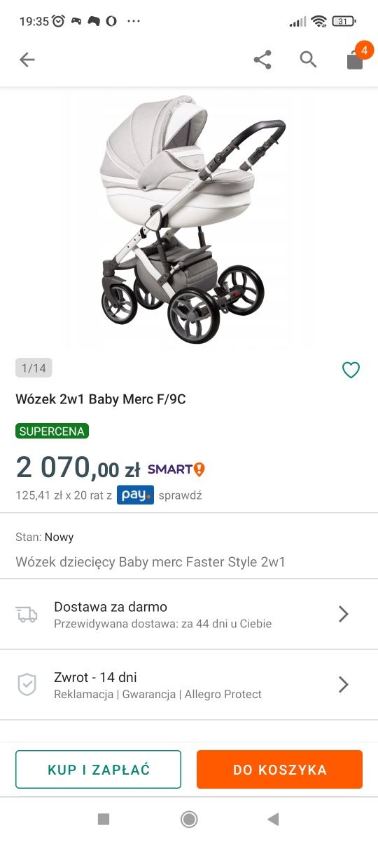 Wózek Baby merc faster 2 style 2w1