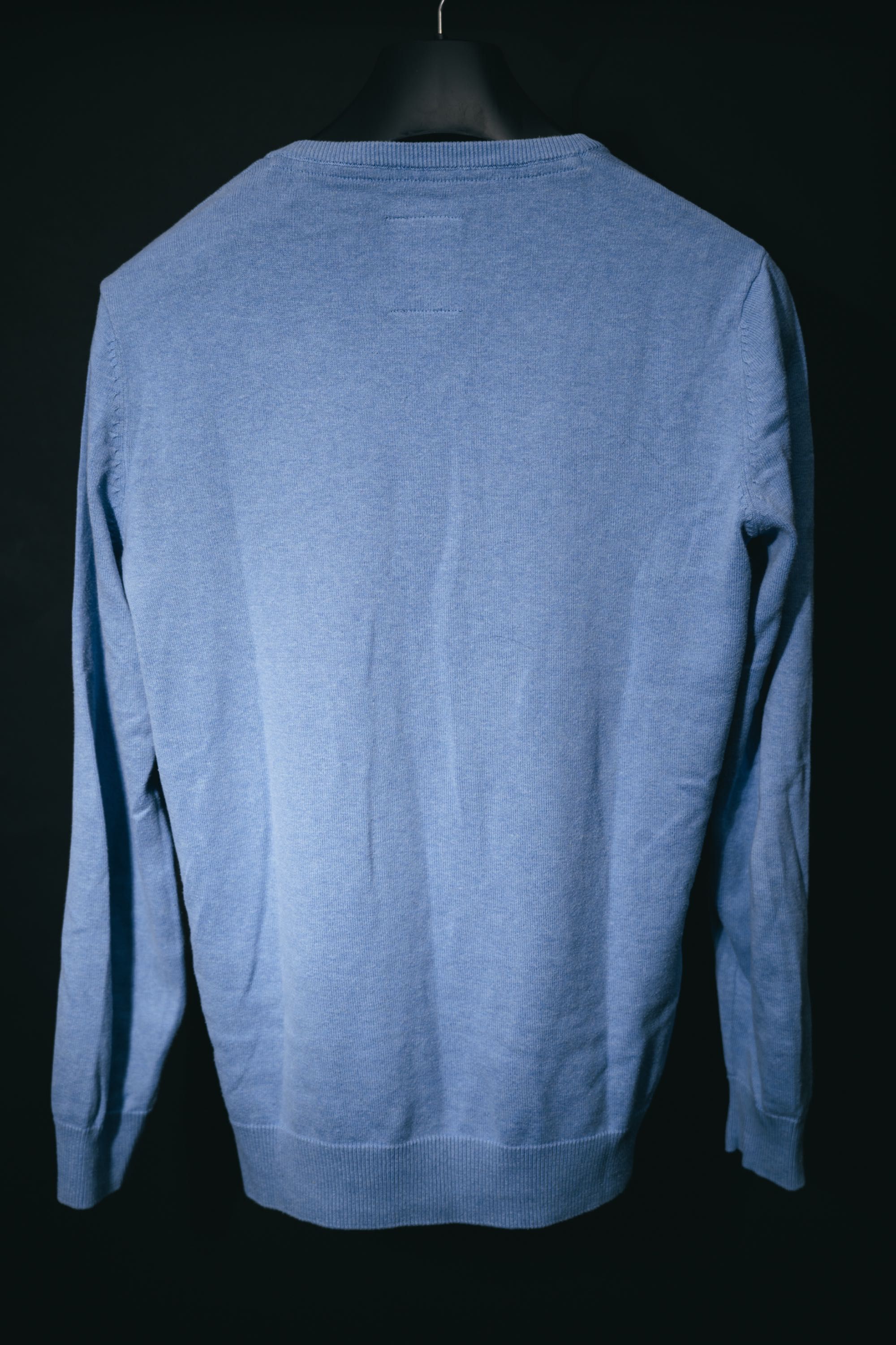 Bawełniany sweter męski Tom Taylor rozmiar L błękitny stan dobry