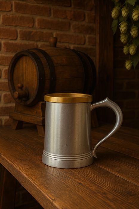 Пивна пинтова п’ютерна кружка Royal Selangor Crown & Rose