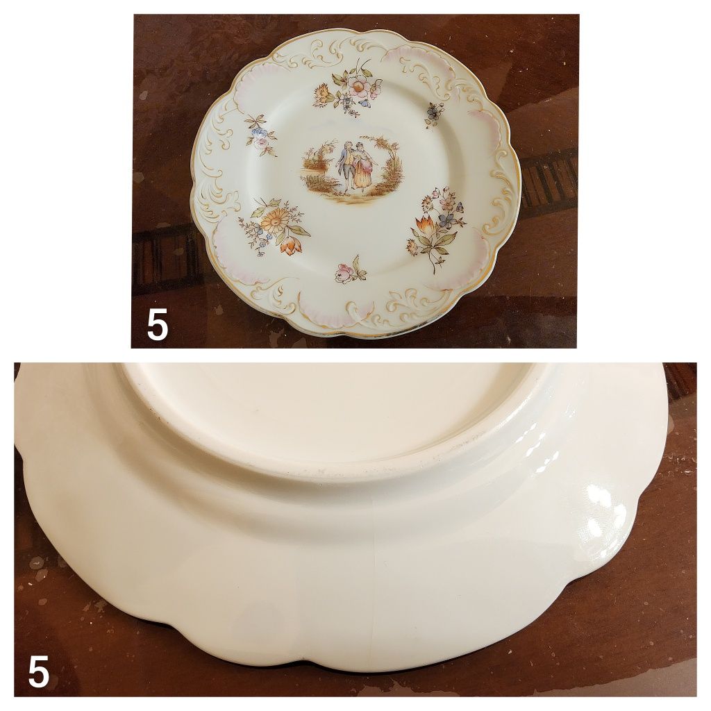 Часть сервиза Rosenthal 1900 гг, старая Германия фарфор, антиквариат!