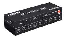 Matrix Switch Splitter 4K 60 Hz 6x2 HDMI 6 IN 2 OUT
