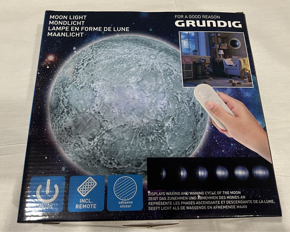 Lampa nocna księżyc grundig
