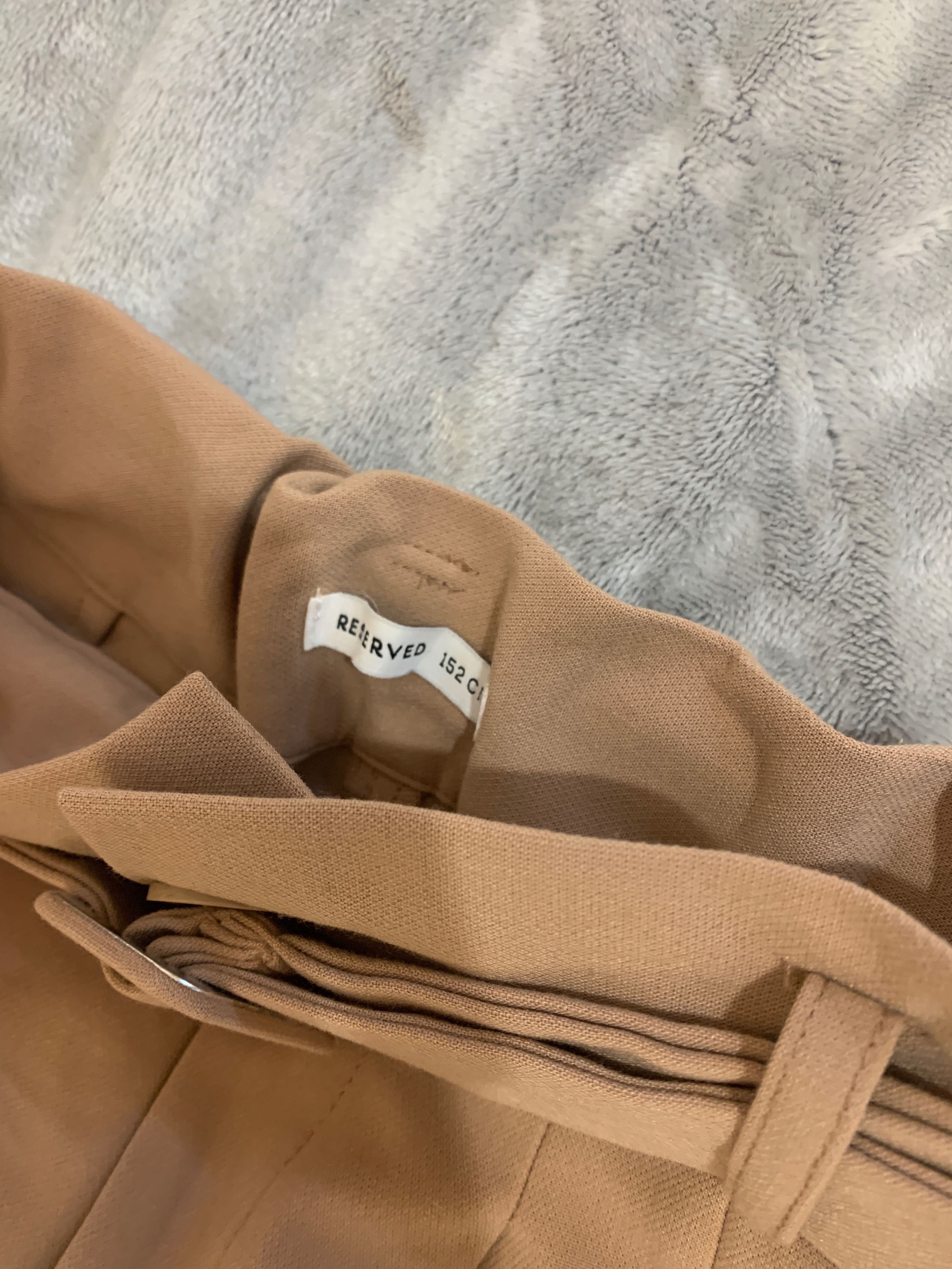 Eleganckie spodnie z paskiem / paperbag - NOWE! - Reserved