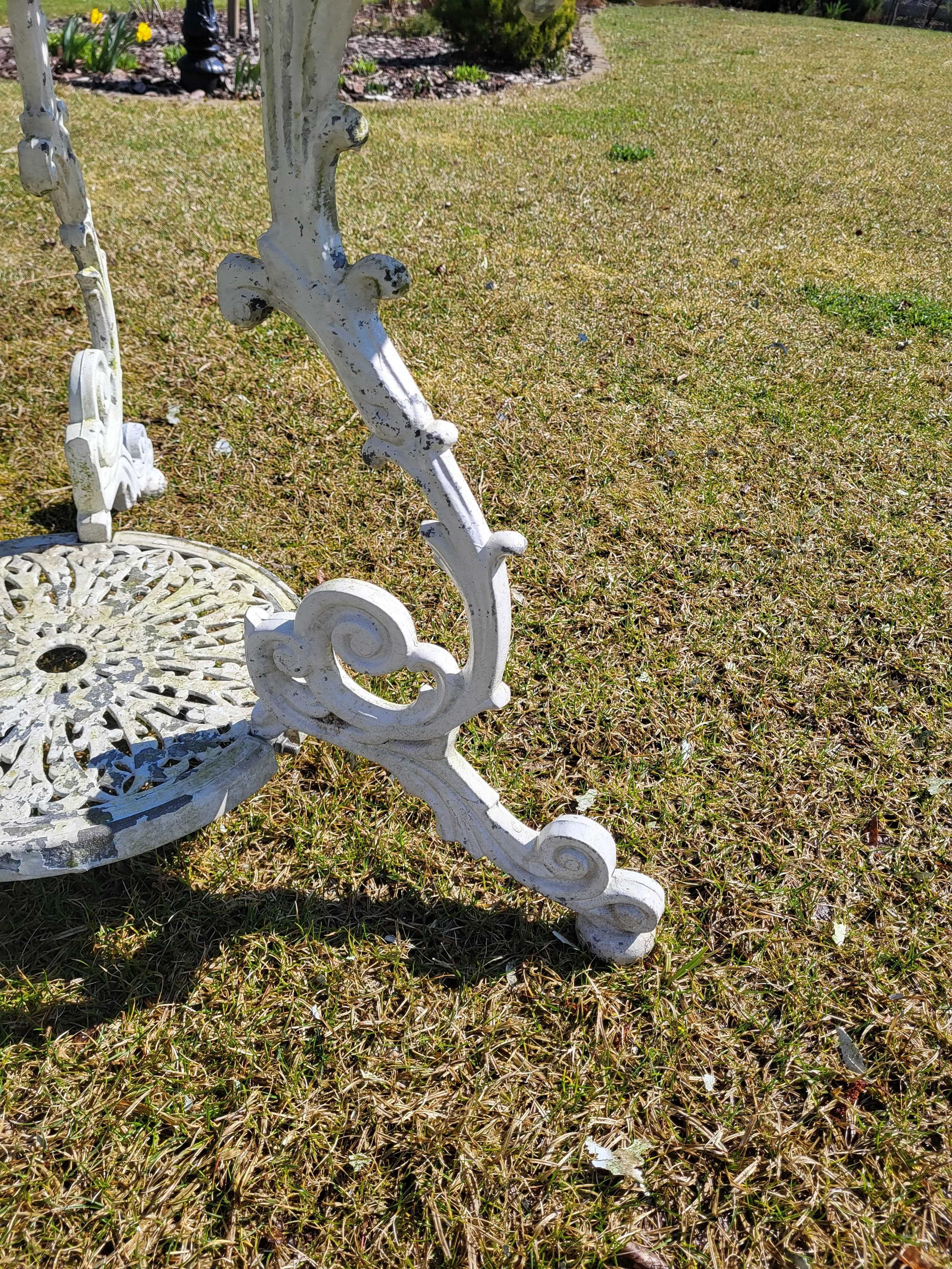 Aluminiowy stół ogrodowy 110 cm blat . Niespotykany wzór , Wysyłka