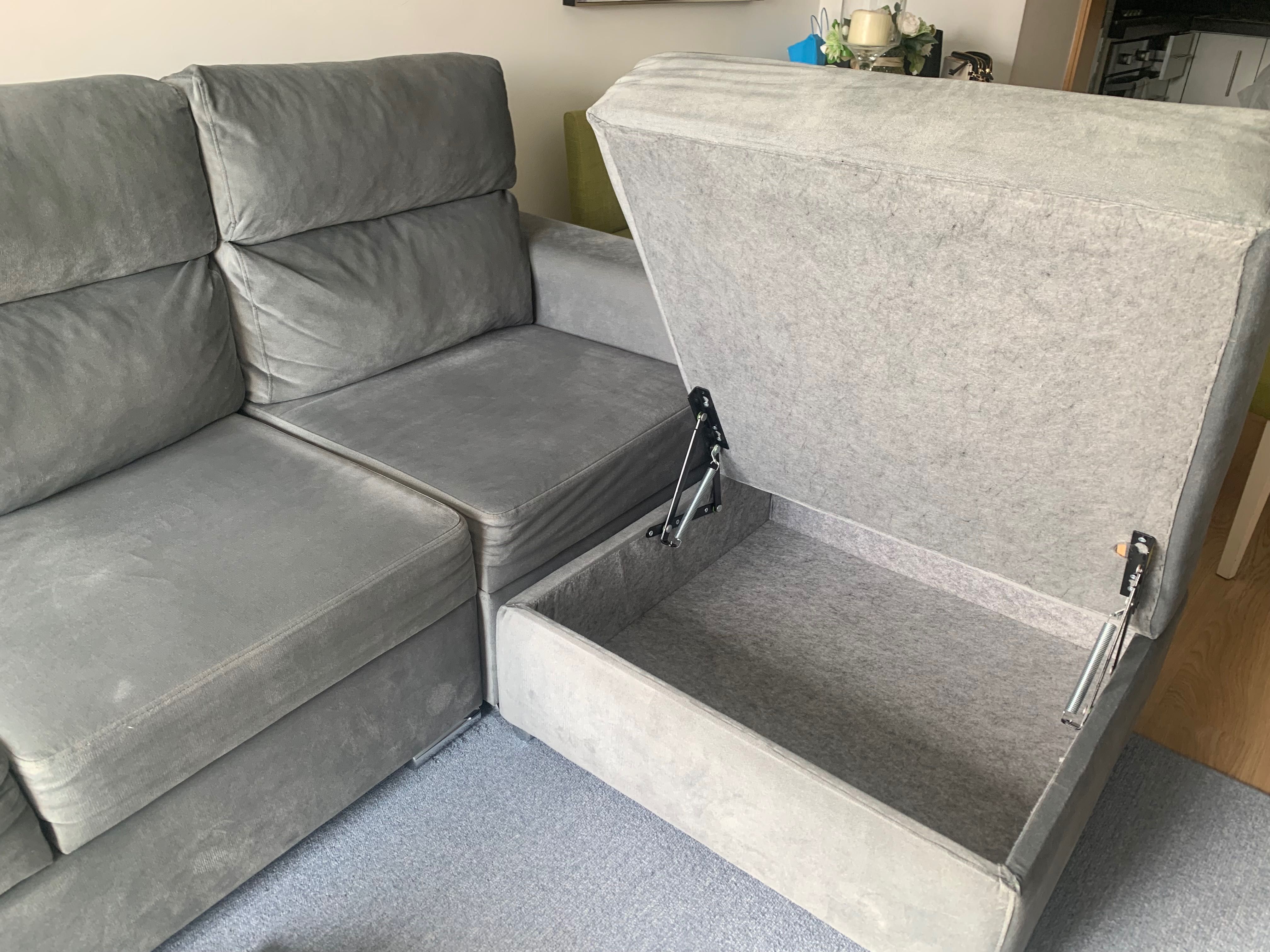 Sofá c/chaise long como novo 400€