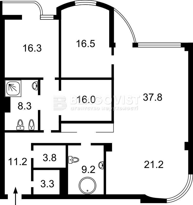 3к студія Звіринецька 59 Тріумф 151м 2682 $/м НОВИЙ РЕМОНТ Busov Hill