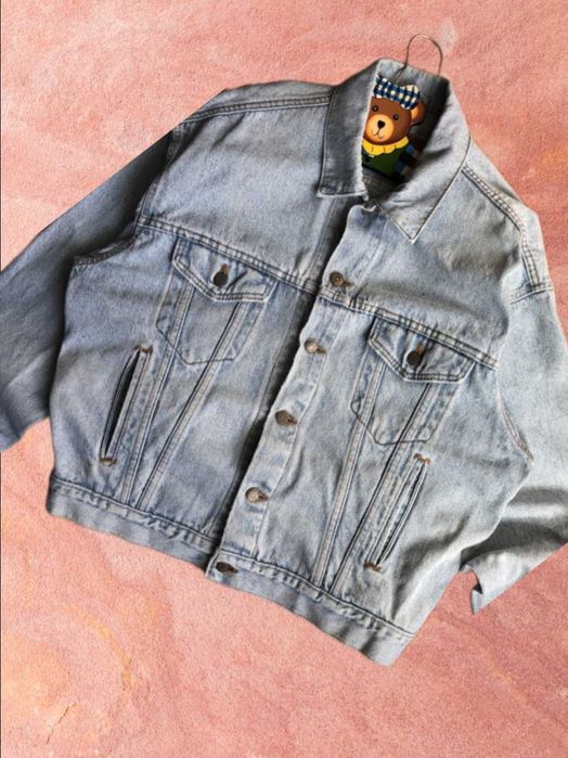 Куртка Levis синий джинсовая джинсовая куртка с воротником