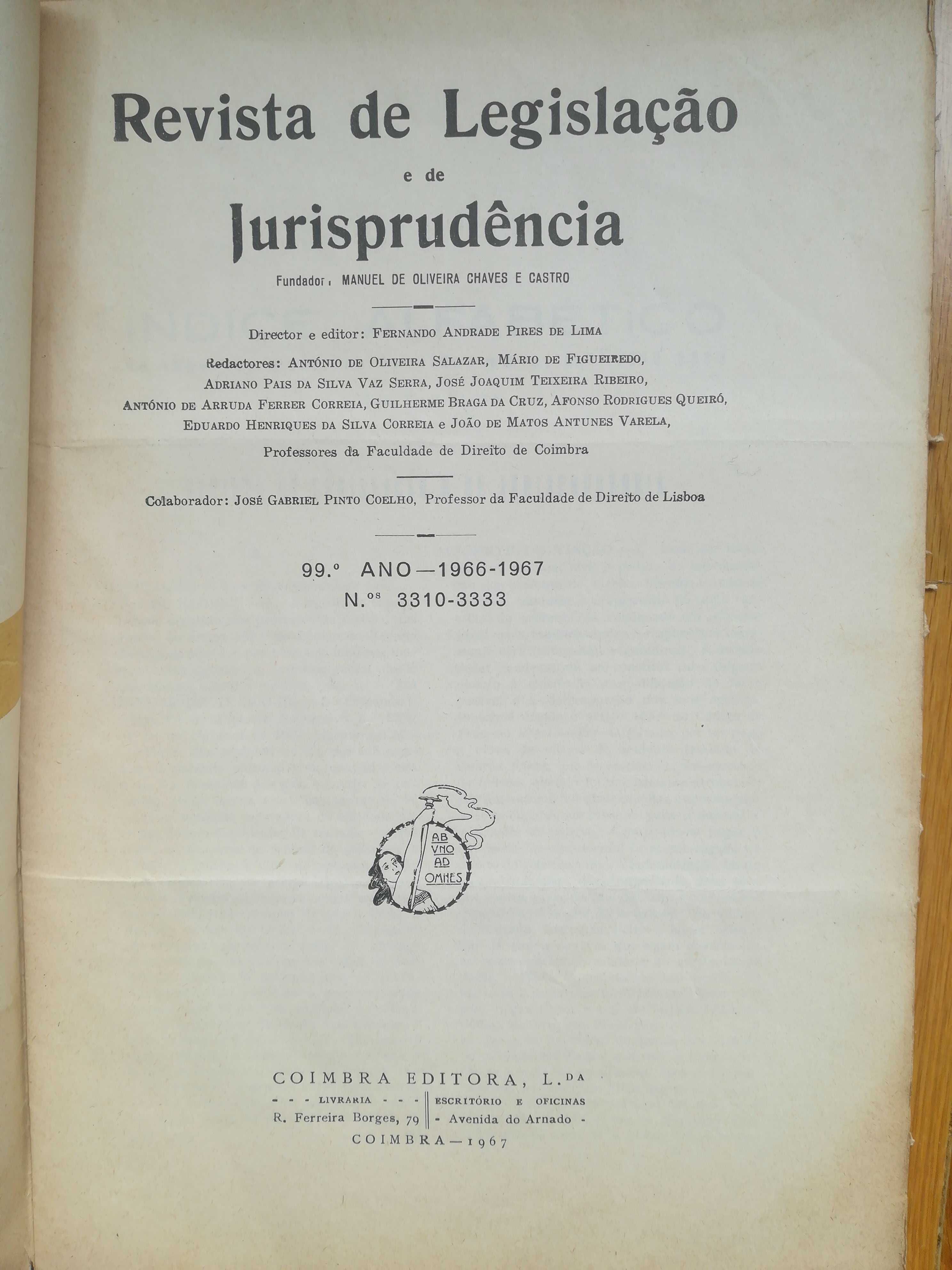 Revista de legislação e de jurisprudência