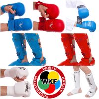 Захист защита рук ніг ног рукавички фути накладки перчатки карате WKF