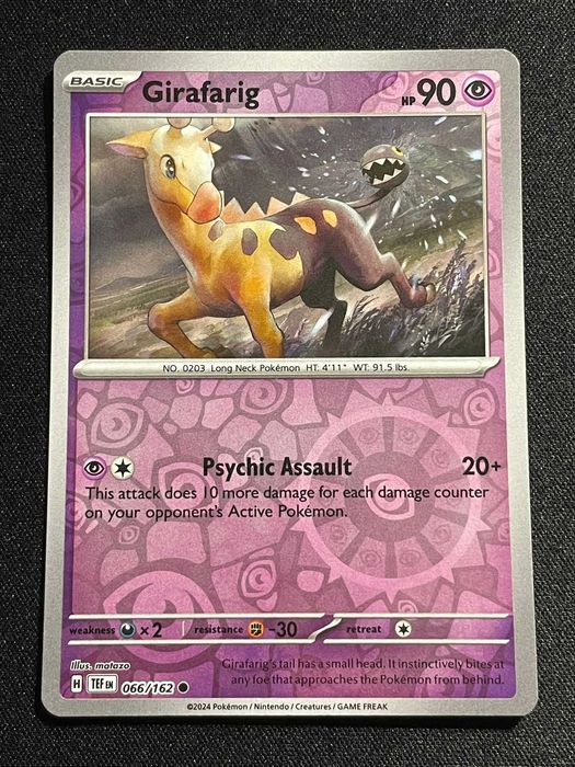 Carta Pokémon Girafarig 66/162 Temporal Forces