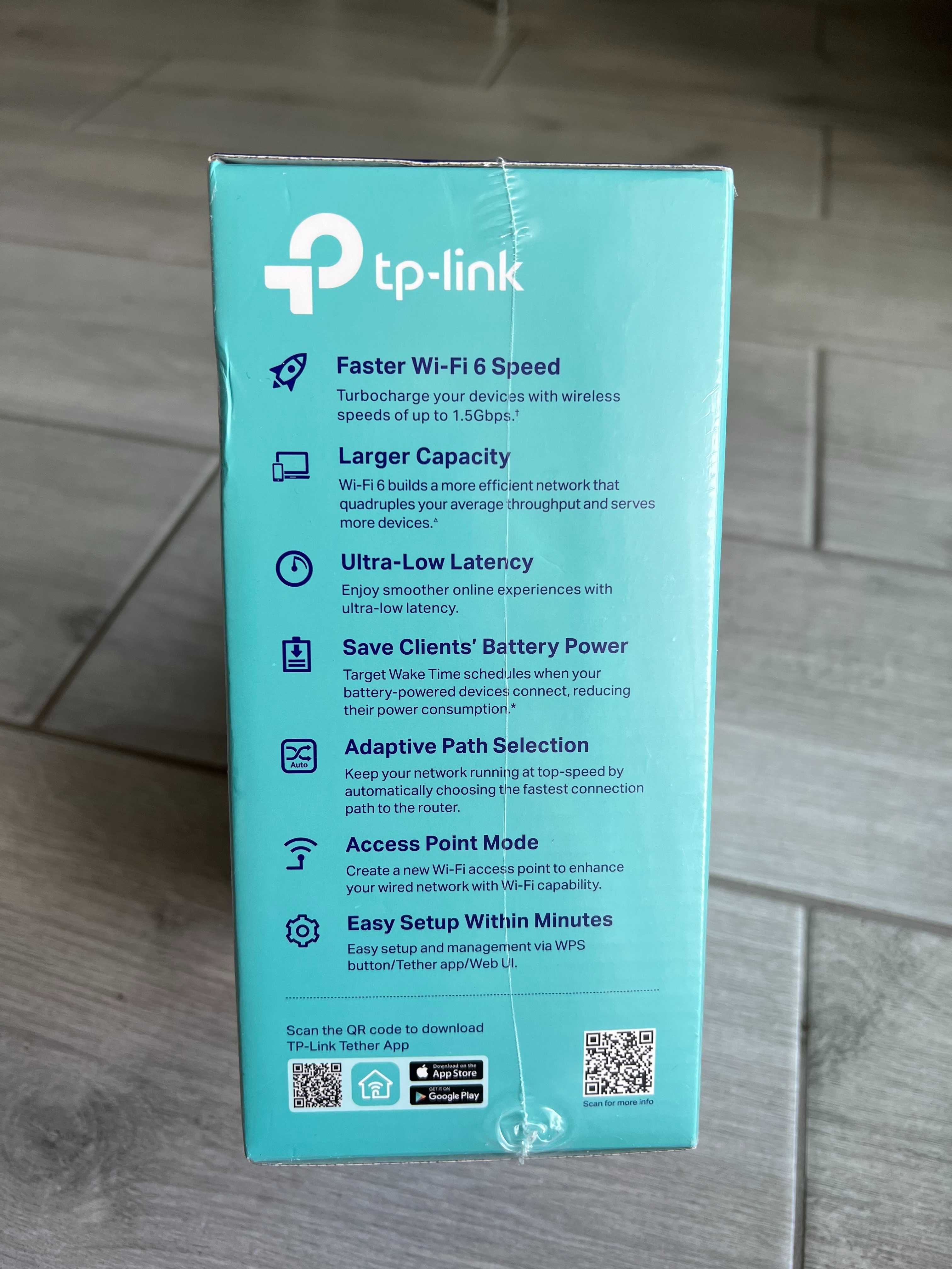 TP-Link RE500X WiFi 6 WLAN підсилювач-ретранслятор AX1500