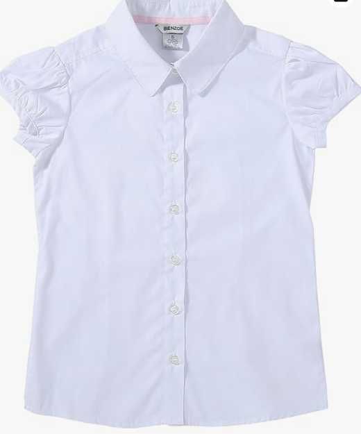Biała koszula dziewczęca BIENZOE rozmiar L (10–11 lat) NOWA z metką