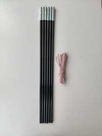 Дуга, палички, секція для намету 9,5мм 3м фіберглас