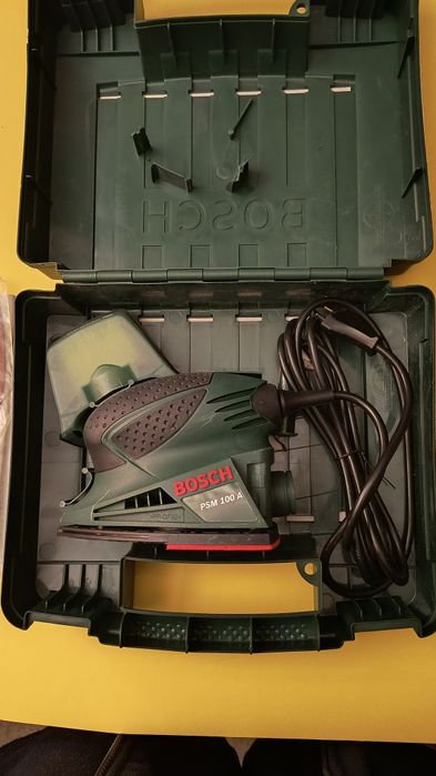 Nowa szlifierka oscylacyjna Bosch PSM 100 A 100W w walizce + akcesoria