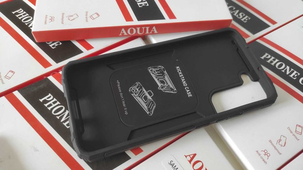 Броньований чохол бампер Aouia Samsung S22 Plus чорний