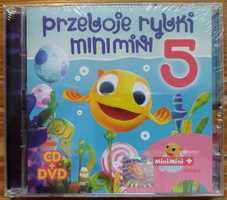 Płyta CD +DVD dla dzieci - Przeboje rybki minimini 5, nowa w folii