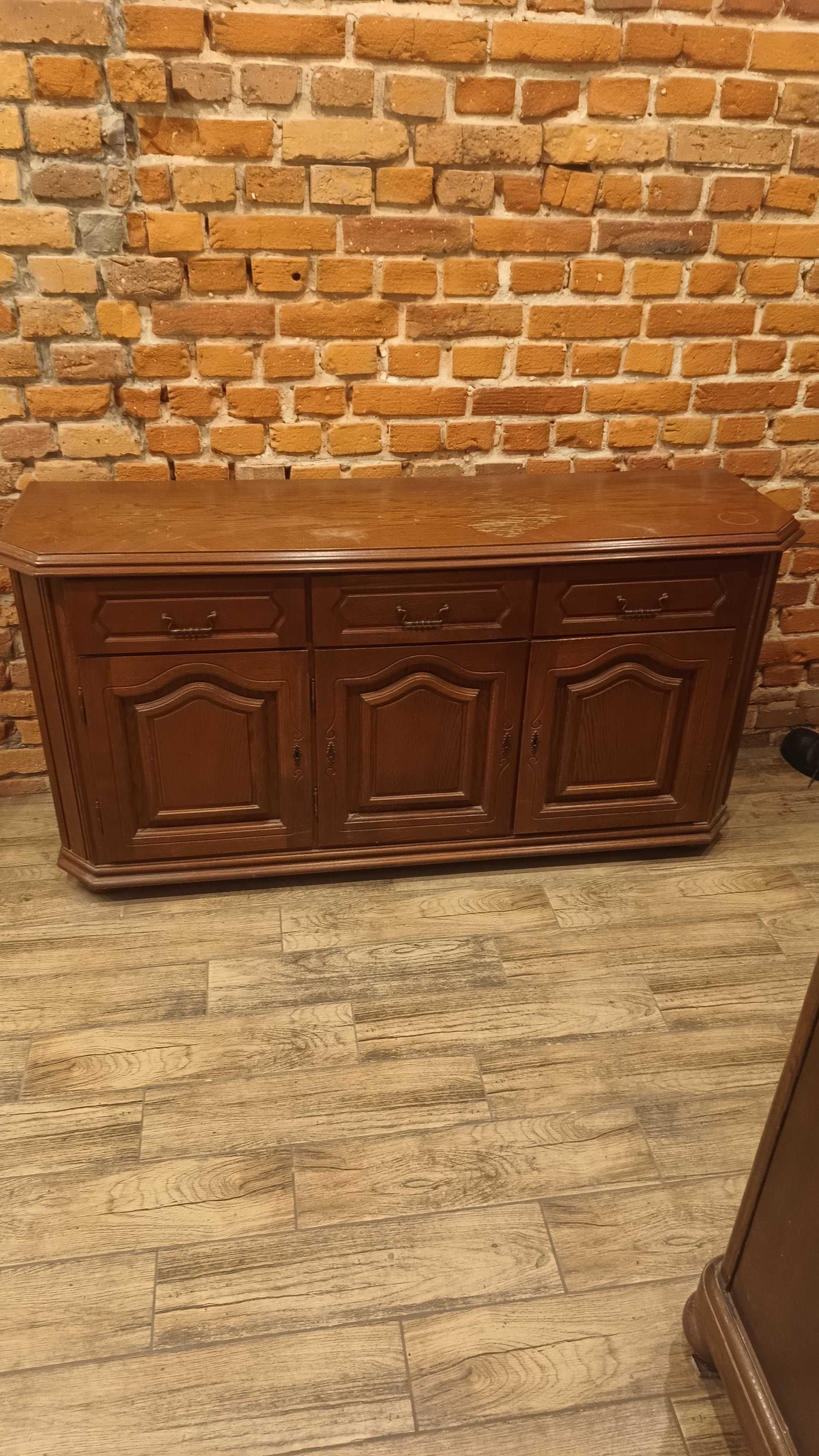 komoda dębowa 3 drzwiowa zobacz