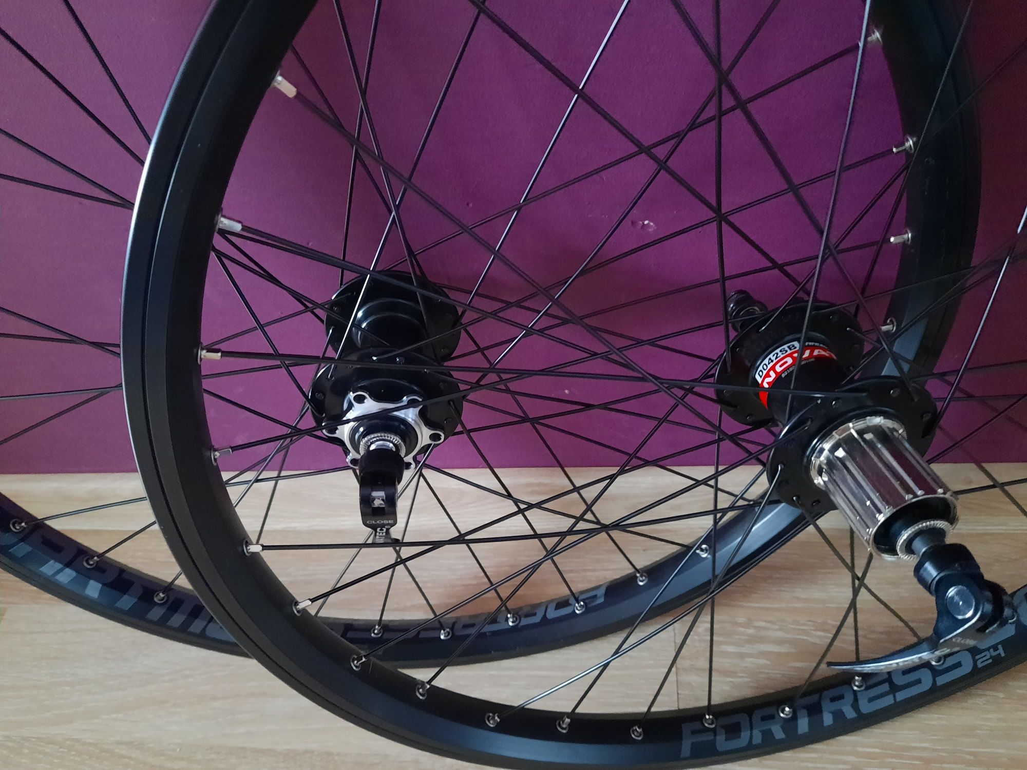 Nowe Koła 24" dartmoor novatec DH FR Dirt bmx bardzo mocne pancerne
