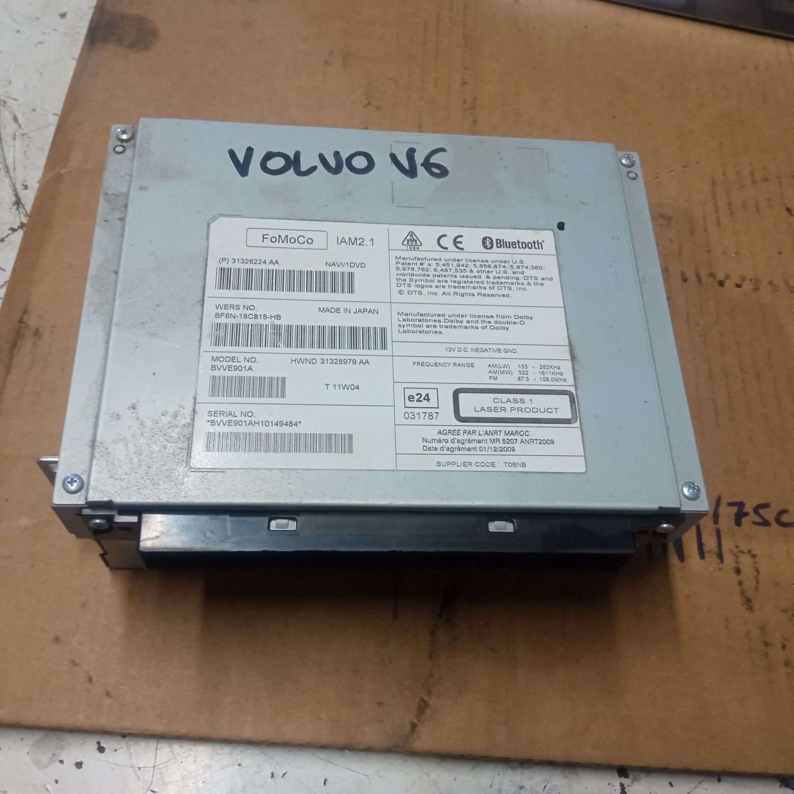 Radio czytnik nawigacji Volvo V60