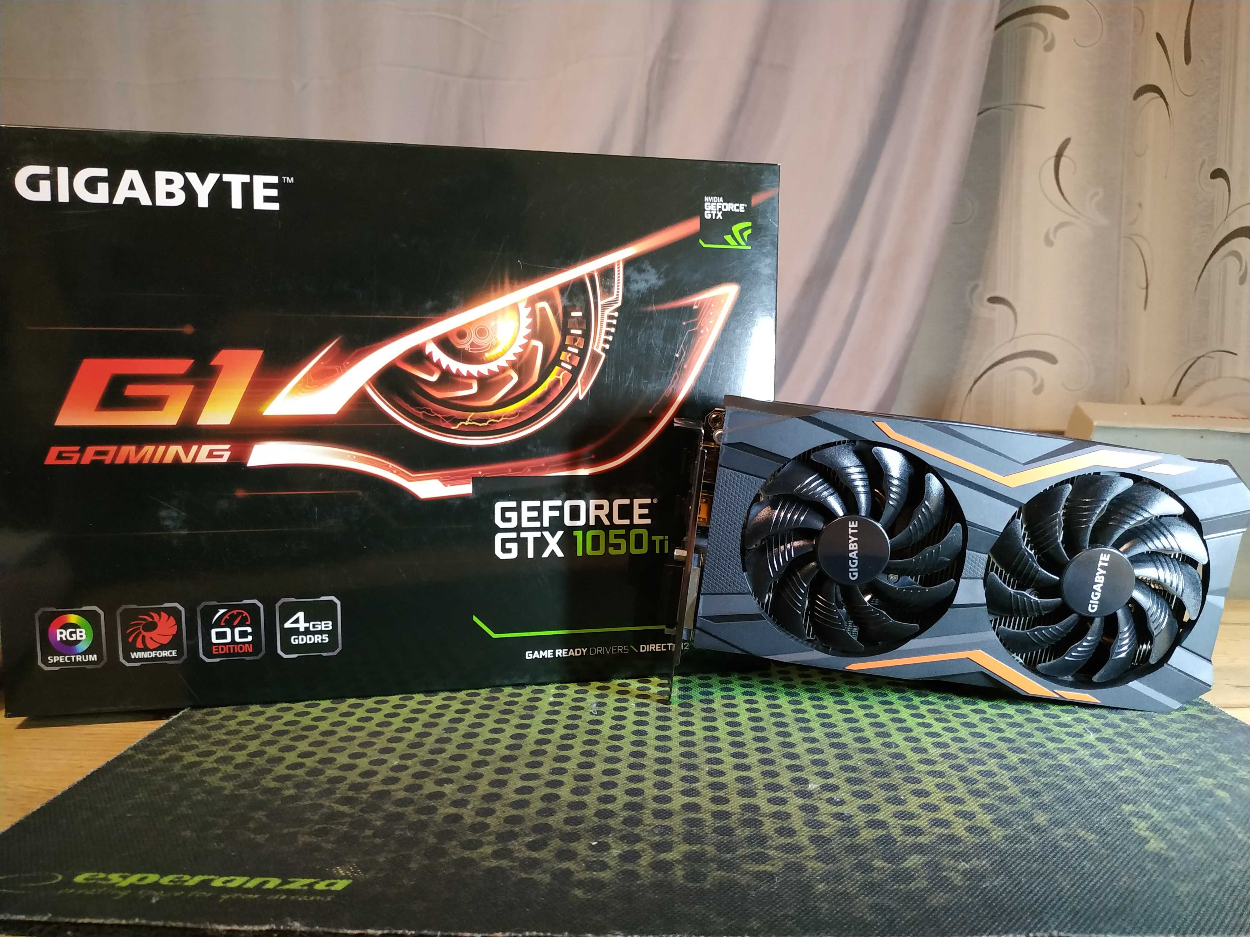 GIGABYTE GeForce GTX 1050 Ti G1 Gaming 4G